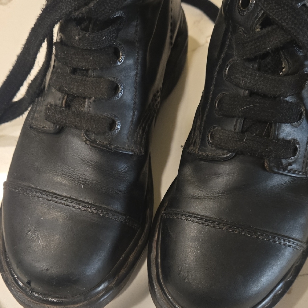 Dr. Martens Black and Gray Patterned Boots - Picture 6 of 7